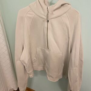 Scuba Oversized Half Zip Hoodie with Gold Zipper